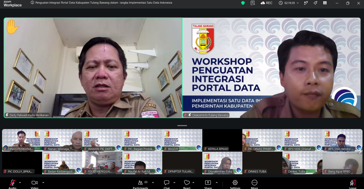 Optimalkan Satu Data, Kadis Perikanan Tulang Bawang Usulkan Notifikasi Aplikasi ‘Siap Tuba’ untuk Ingatkan OPD